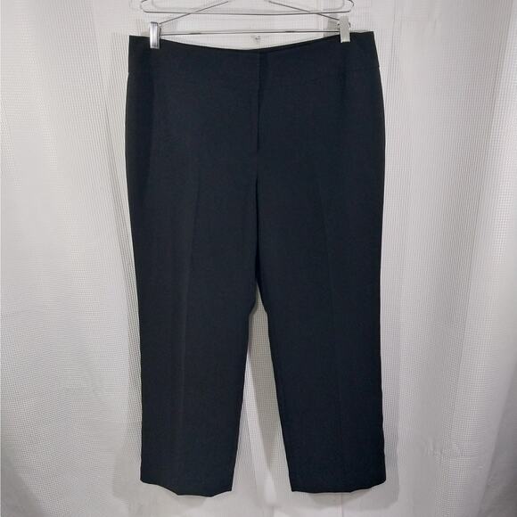 JONES NEW YORK! BLACK MICROFIBER, SLEEK STRAIGHT LEG DRESS PANTS SLACKS! SZ 16 - Picture 4 of 11